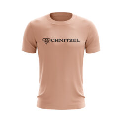 T-Shirt Unisex in Peach Logo+Schriftzug - Schnitzel - Roland und Steffi Bartsch - Hot oder Schrott - Die Allestester - VOX-Star - Ruhrpottler