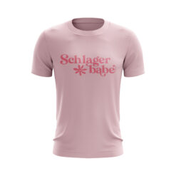 Schlager T-Shirt in Rosa "Schlager babe" unisex Frauen