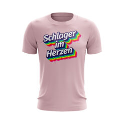 Schlager T-Shirt in Rosa 