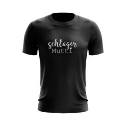 Schlager T-Shirt in Schwarz 