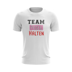 Team Pegel Halten - Statement T-Shirt in Weiß - Kegeltour Mädeltour JGA Gruppenshirts Frauentrip