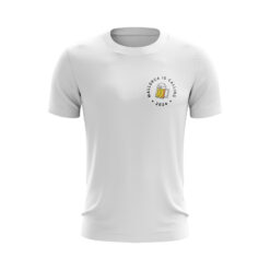 Calling Mallorca 2024 T-Shirt in Weiß - Schriftzug mit Bierglas - Kegelclub JGA Männertour