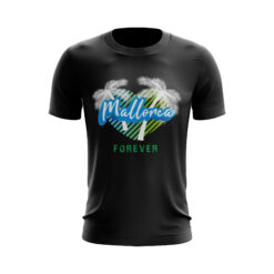 Mallorca forever T-Shirt in Schwarz - Palmen Herz - Urlaubsliebe