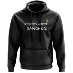 Alisha - Hoodie in Schwarz - Currywurst Sänger - Unisex - Locker geschnittener Kapuzenpullover