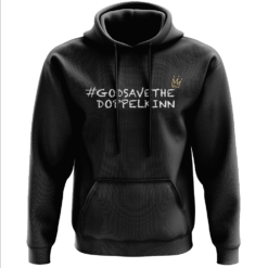 Alisha - Hoodie in Schwarz - God save the doppelkinn - Unisex - Locker geschnittener Kapuzenpullover