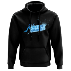 Deken Lange Beine Hoodie in Schwarz