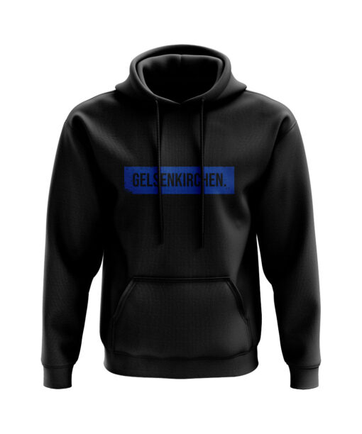 Gelsenkirchen Hoodie Schild schwarz