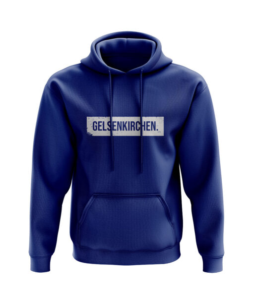 Gelsenkirchen Hoodie Schild blau