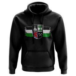 Gelsenkirchen Wappen mit Stadtfarben Hoodie schwarz