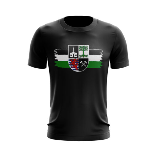 Gelsenkirchen T-Shirt Wappen und Stadtfarben schwarz