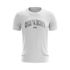 Gelsenkirchen T-Shirt Schriftzug 1904 weiß