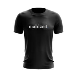 T-Shirt mahlzeit. Ruhrgebiet Style in Schwarz Minimalistisches T-Shirt mit Slogan Statement