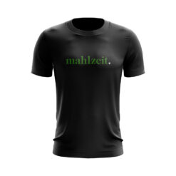 T-Shirt mahlzeit. Ruhrgebiet Style in Schwarz Minimalistisches T-Shirt mit Slogan Statement