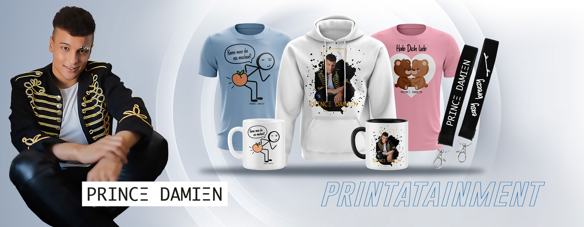 Banner Prince Damien - Fanshop - Merchandise Artikel