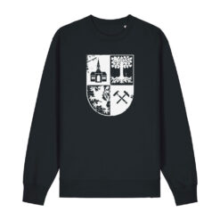 Gelsenkirchen Pullover mit Grunge Wappen in Schwarz/Weiß