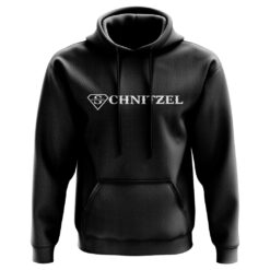 Hoodie in Schwarz - Super Schnitzel - Schriftzug - Hot oder Schrott - Unisex