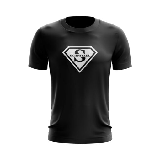 T-Shirt in Schwarz - Super Schnitzel - Hot oder Schrott - Unisex