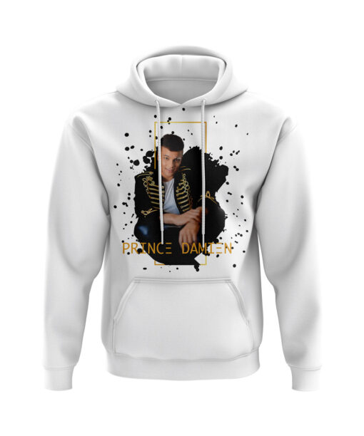 Prince Damien Hoodie in Weiß - offizieller Fan-Shop