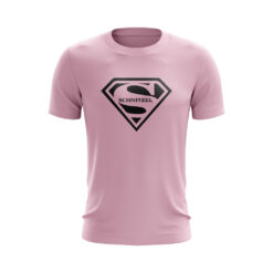 Schnitzel Fan-Shirt Superman Design 2024 in Rosa Unisex T-Shirt Damen Herren Frauen XS M L XL XXL 5XL - Absolut HOT