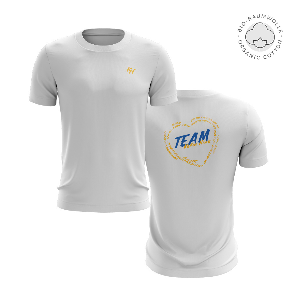 Kevin Neon, Fanshirt, Team Kevin, Ich weiß, du liebst nen Anderen - nicht mich!, Unisex Bio T-Shirt, Schlagersänge, Musikproduzent
