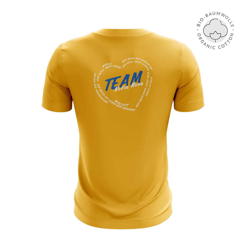 Kevin Neon, Fanshirt, Team Kevin, Ich weiß, du liebst nen Anderen - nicht mich!, Unisex Bio T-Shirt, Schlagersänge, Musikproduzent