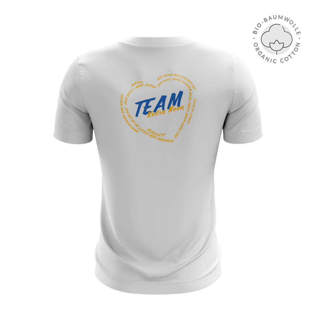 Kevin Neon, Fanshirt, Team Kevin, Ich weiß, du liebst nen Anderen - nicht mich!, Unisex Bio T-Shirt, Schlagersänge, Musikproduzent