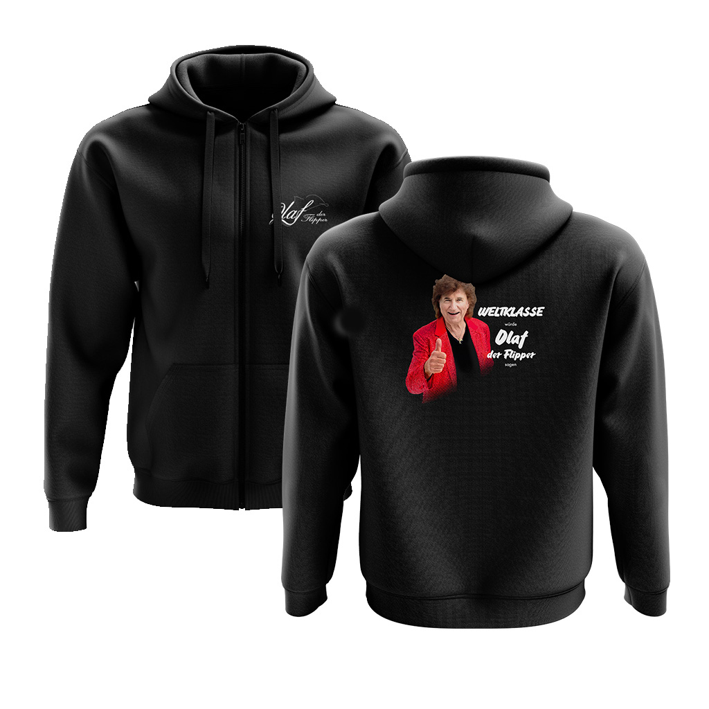 Olaf der Flipper, Unisex Biotextil Hoodie, Weltklasse, Merchandise, Schlager